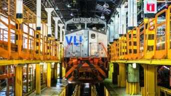 Train Entering Station