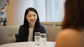 lina in a meeting