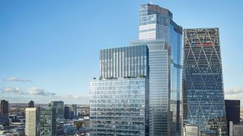 highrise buildings in a cityscape