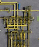 yellow gas pipeline network