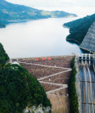 Renewable energy platform with hydropower asset