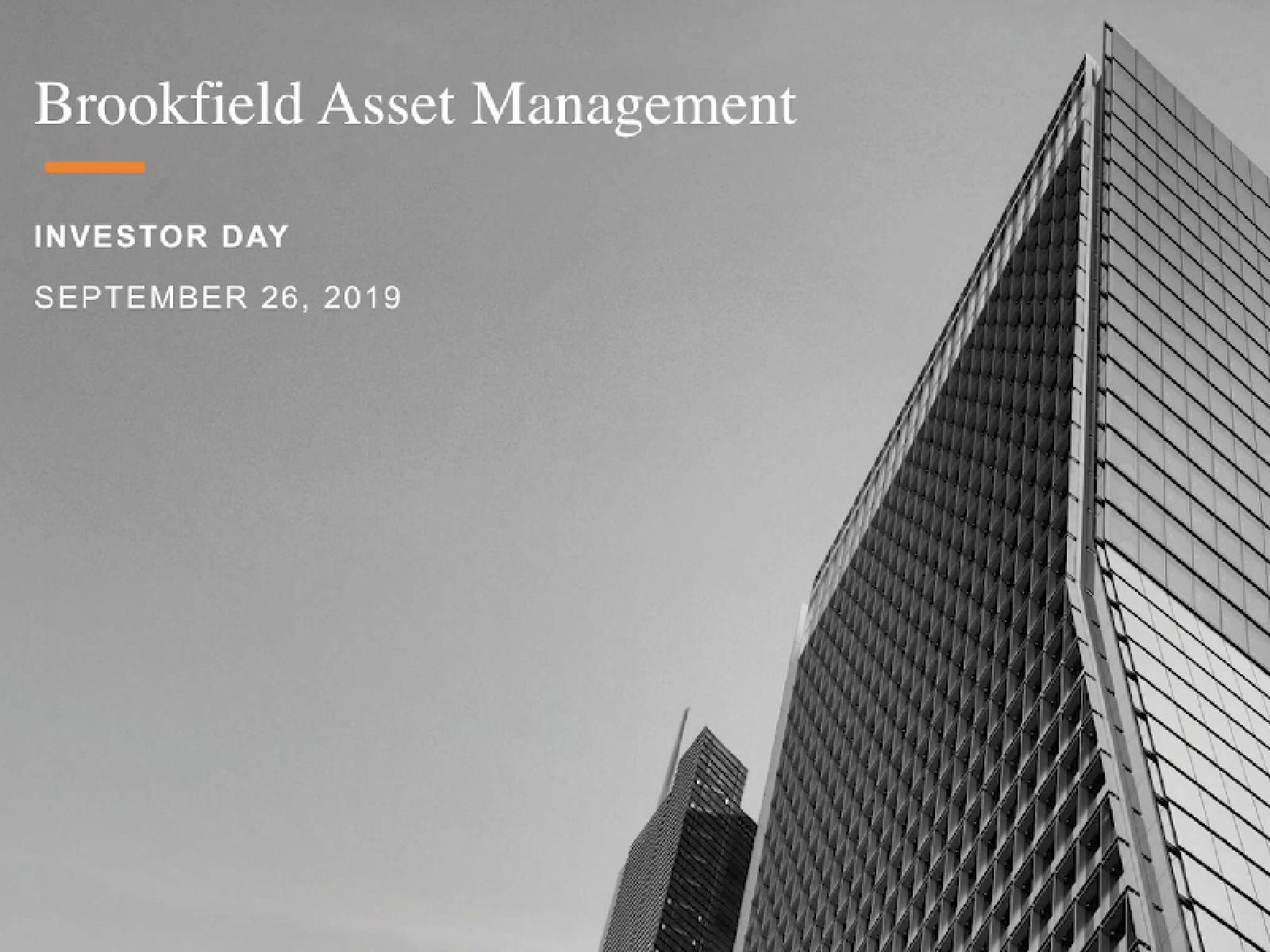 Investor Day Highlights 2019 Investor Day Highlights 2019