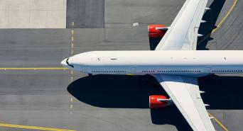 Airplane on runway