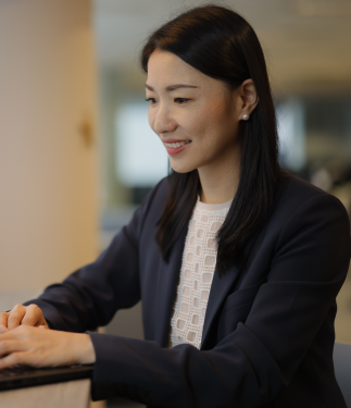 person in an office