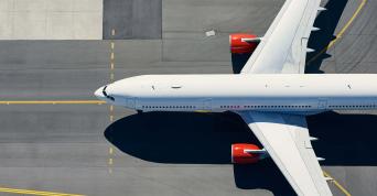 Airplane on runway