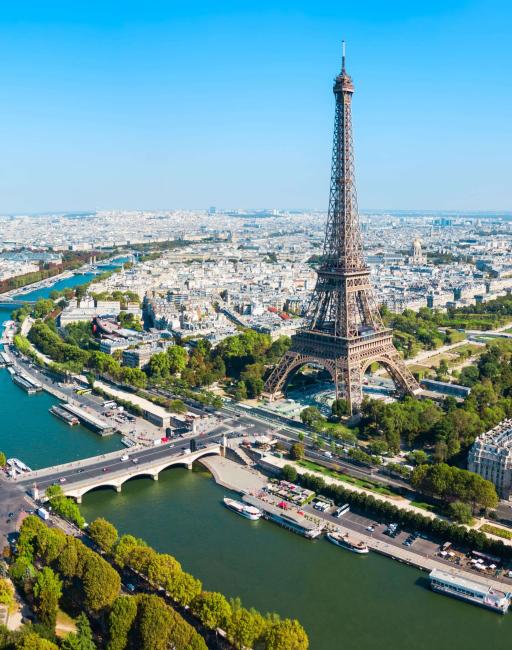 view of Paris from above